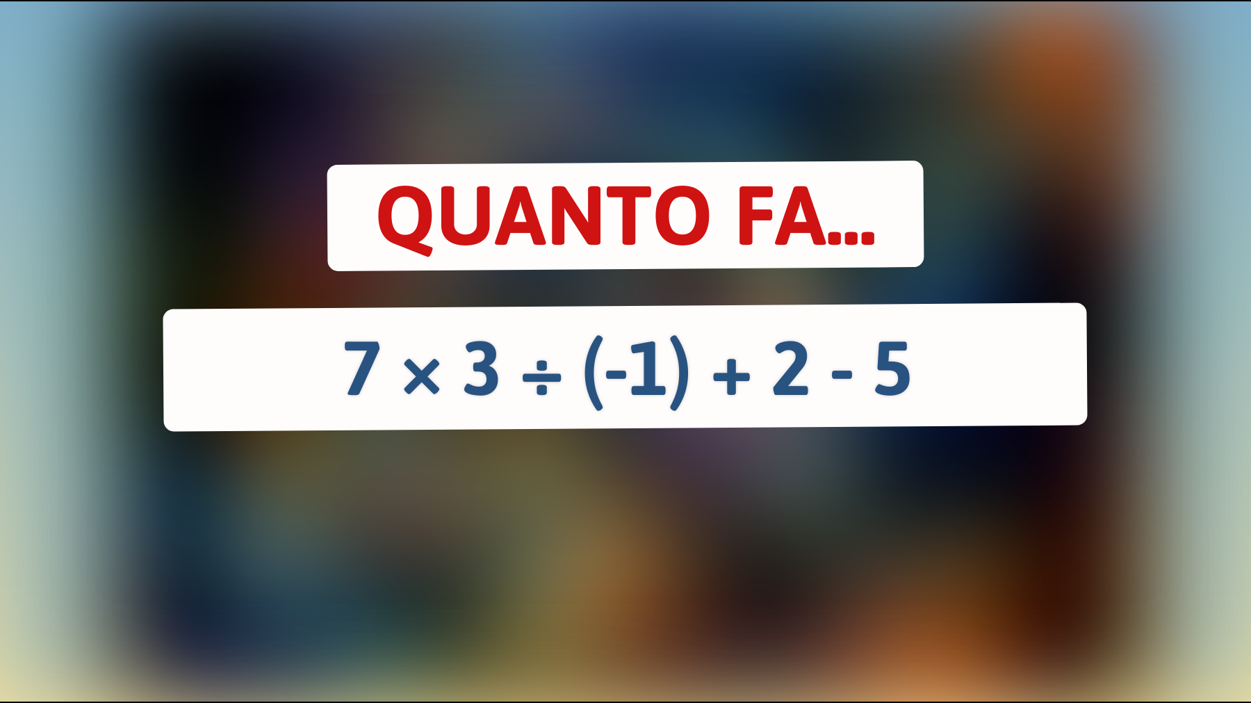 \"Sfida te stesso: Riuscirai a risolvere questo indovinello matematico che solo pochi geni possono decifrare?\""